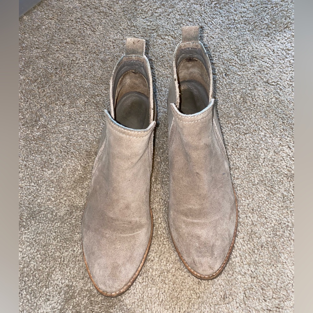 Leather Ankle Boots Made in Brazil Taupe 8 1/2 - Picture 3 of 16